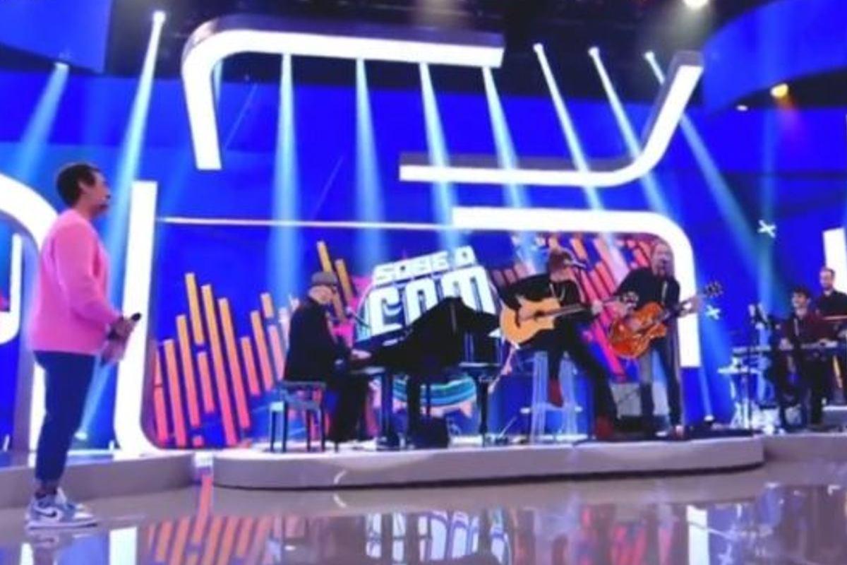 Os Titãs cantaram a música 'Isso' em homenagem a Romeo durante o Caldeirão