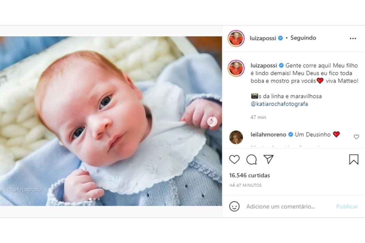 Luiza Possi mostra foto de Matteo