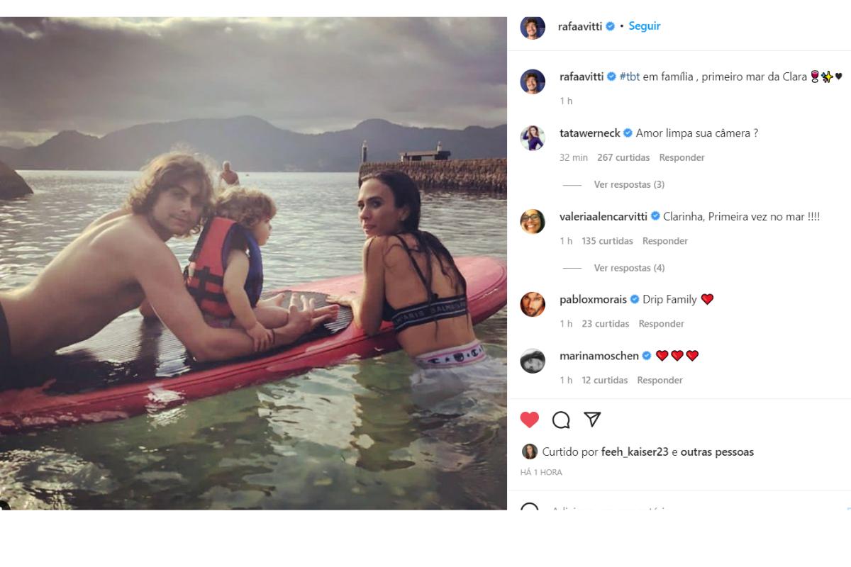 A família posou para o registro