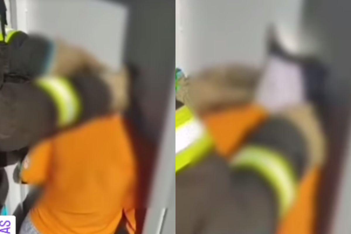 Resgate de menino preso em placa, em Caldas Novas