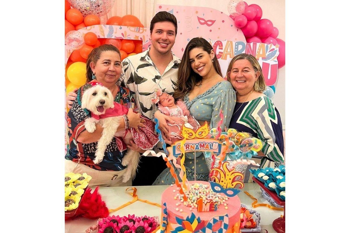 Os familiares do casal também participaram da comemoração
