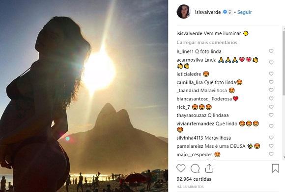 Foto: Reprodução Instagram / @isisvalverde