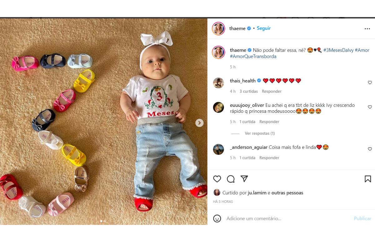 Ivy comemorando 3 meses de vida
