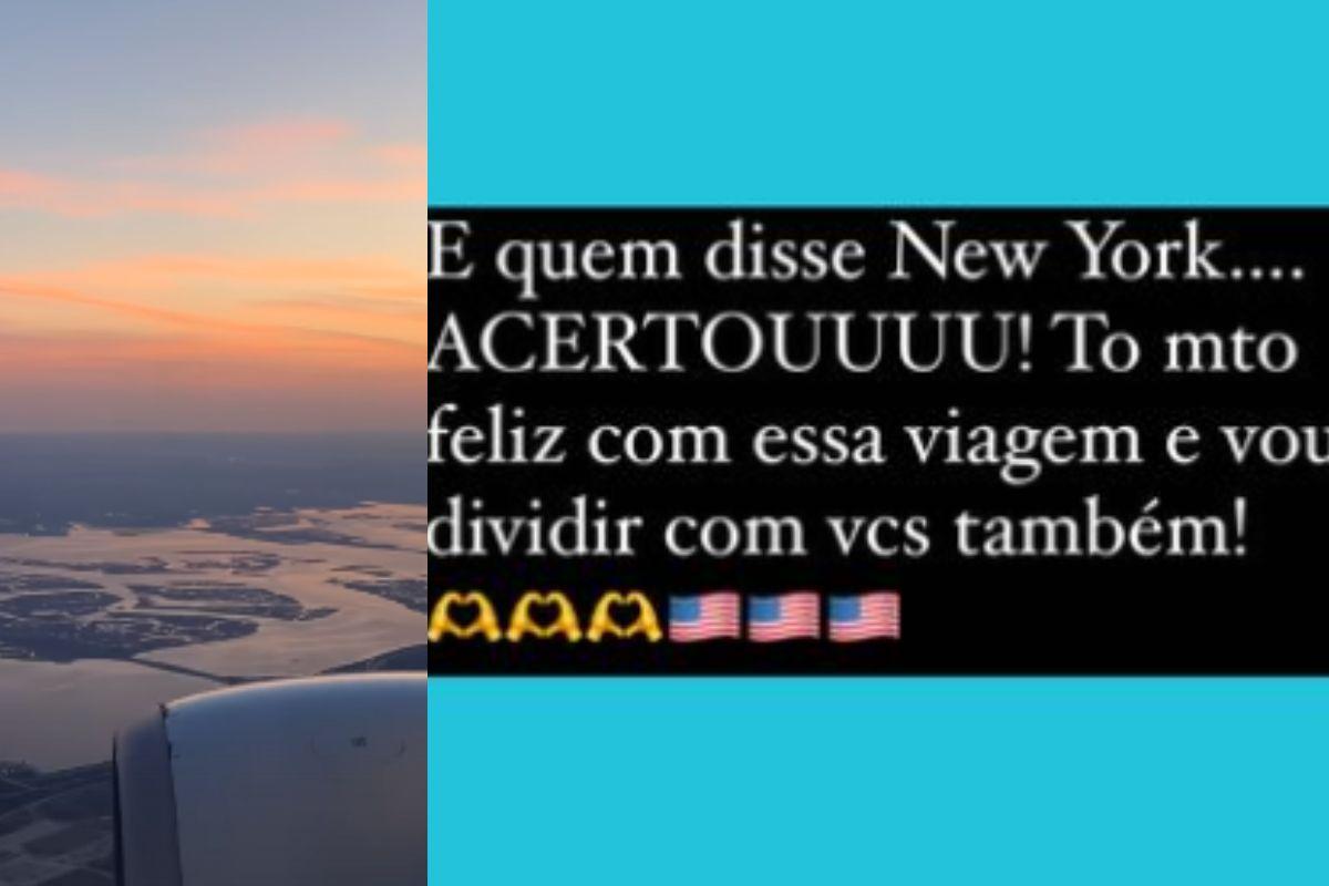 Viagem de Rafa Justus para Nova York