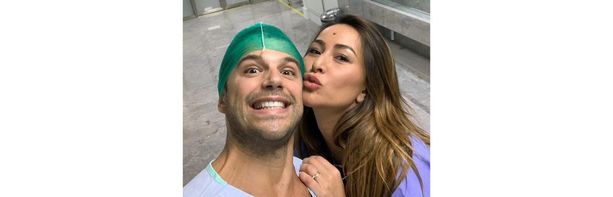 Sabrina realizou cesária depois de 24 horas de trabalho de parto (Foto: Reprodução/Instagram)