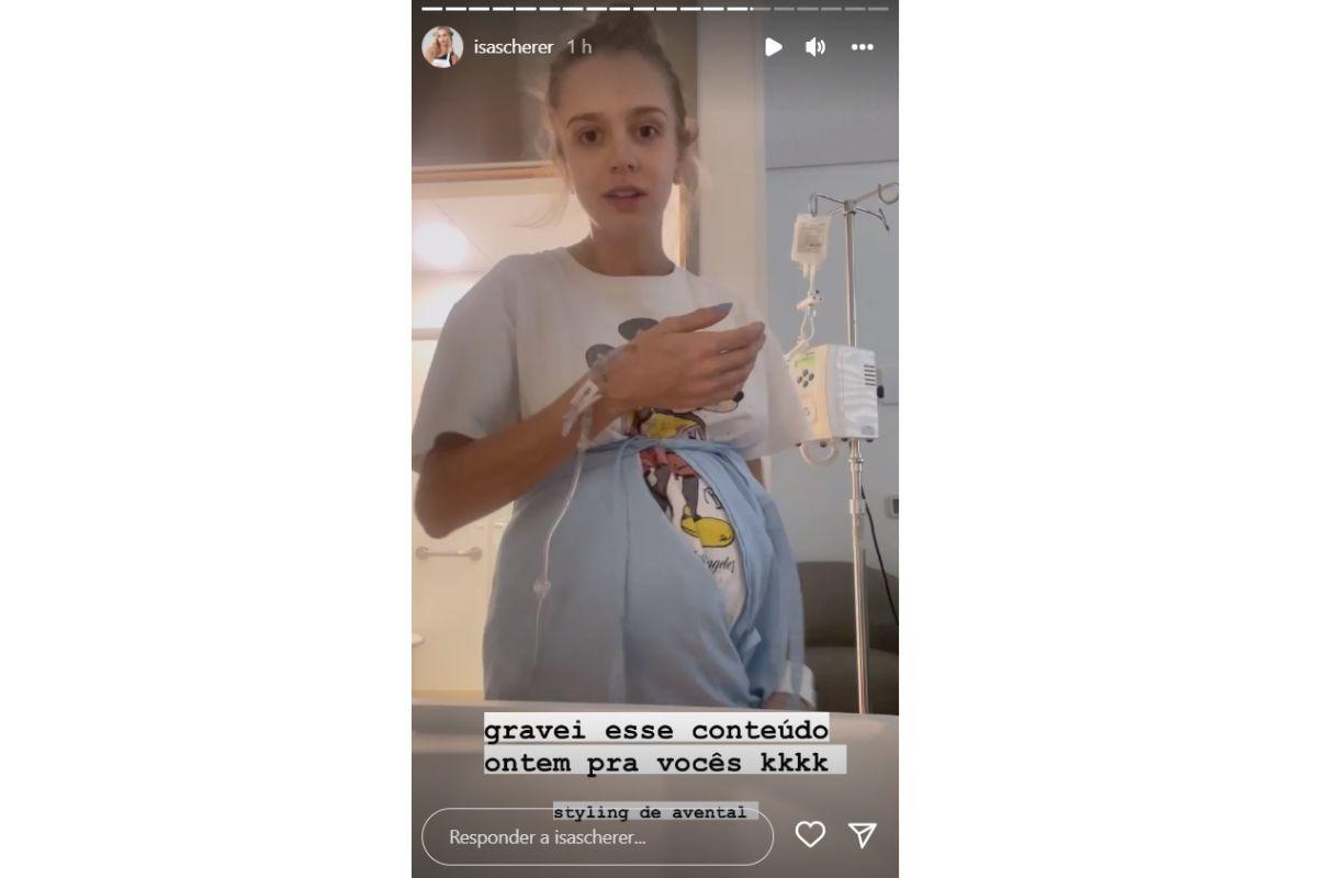 Isabella Scherer é internada