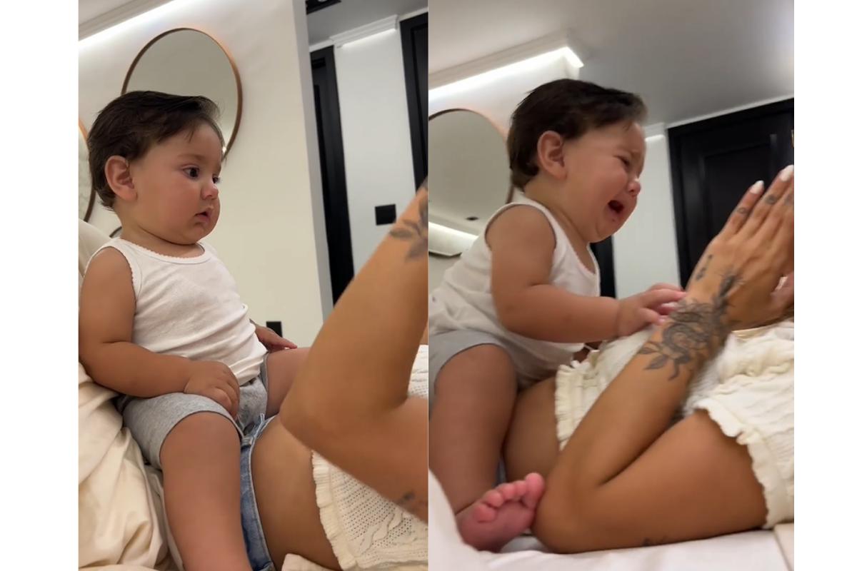 A reação de Henri gerou boas risadas por parte dos seguidores de Gabi Brandt