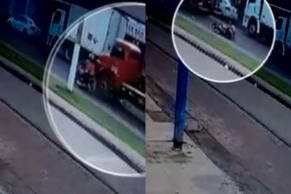 O padrasto perdeu o controle ao passar pela vala