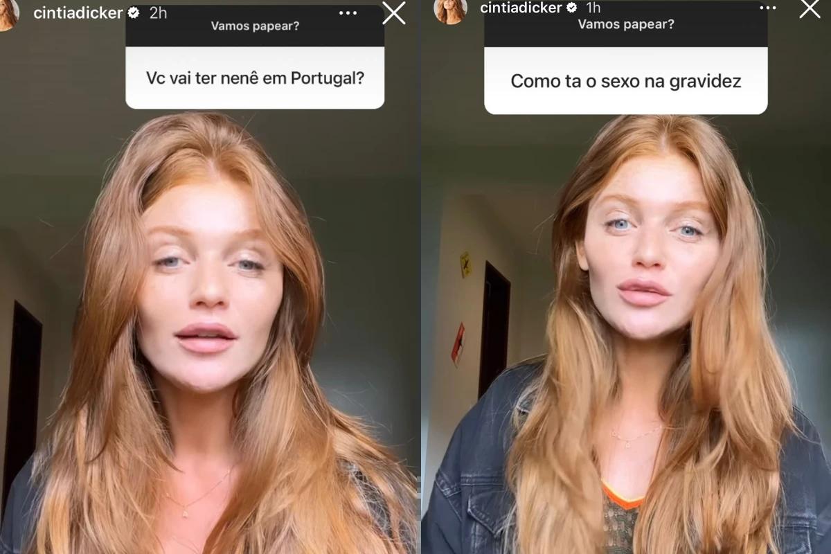 Print dos stories do Instagram , mulher branca e ruiva
