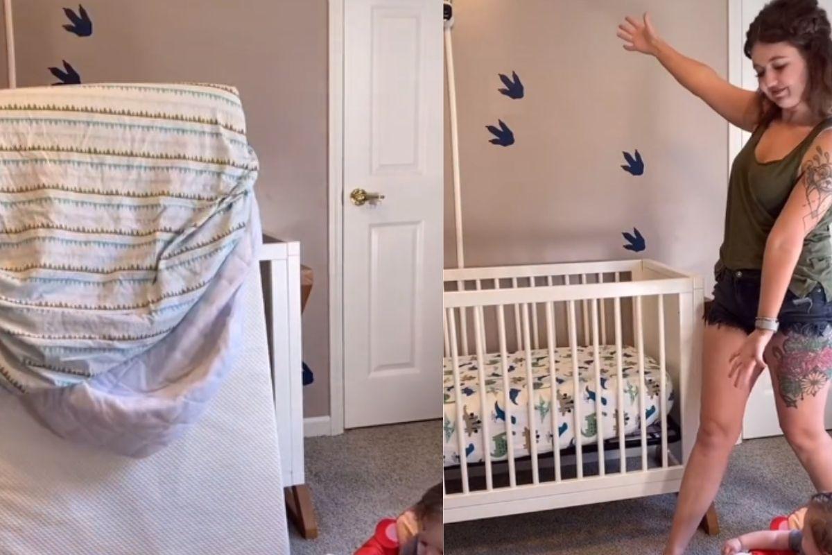 Mãe dá dicas de como poupar tempo quando o filho sujar a roupa de cama