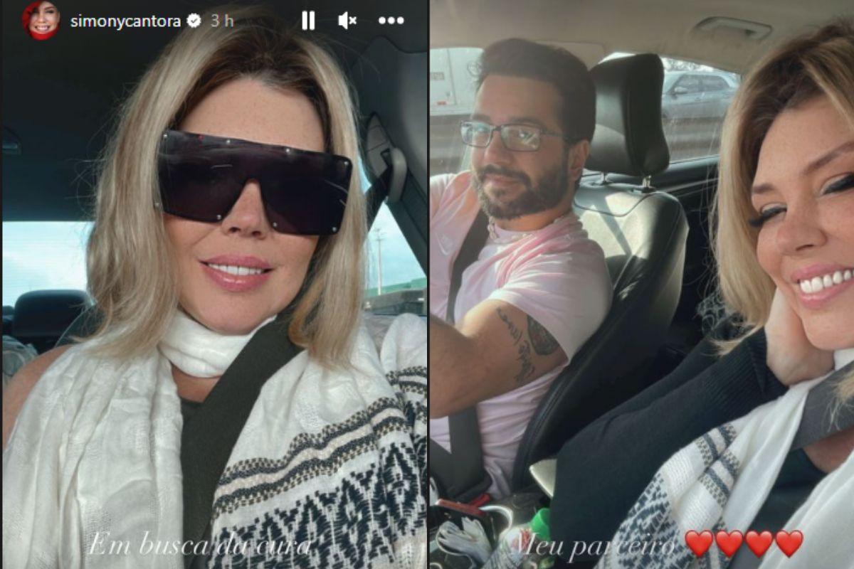 A cantora Simony voltou ao hospital para tratamento oncologico