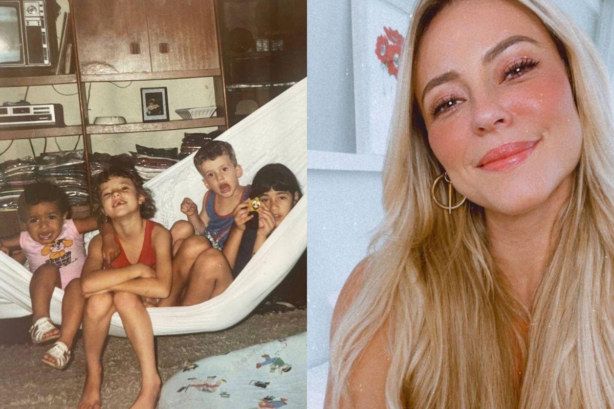 Paolla Oliveira com algumas crianças na foto