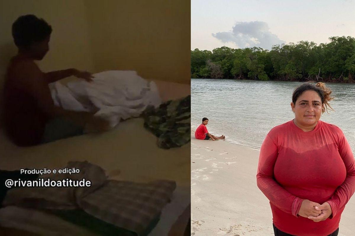 A família vive em condições precárias
