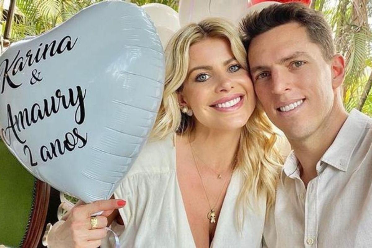 Karina e Amaury se divorciaram e tem o filho Enrico