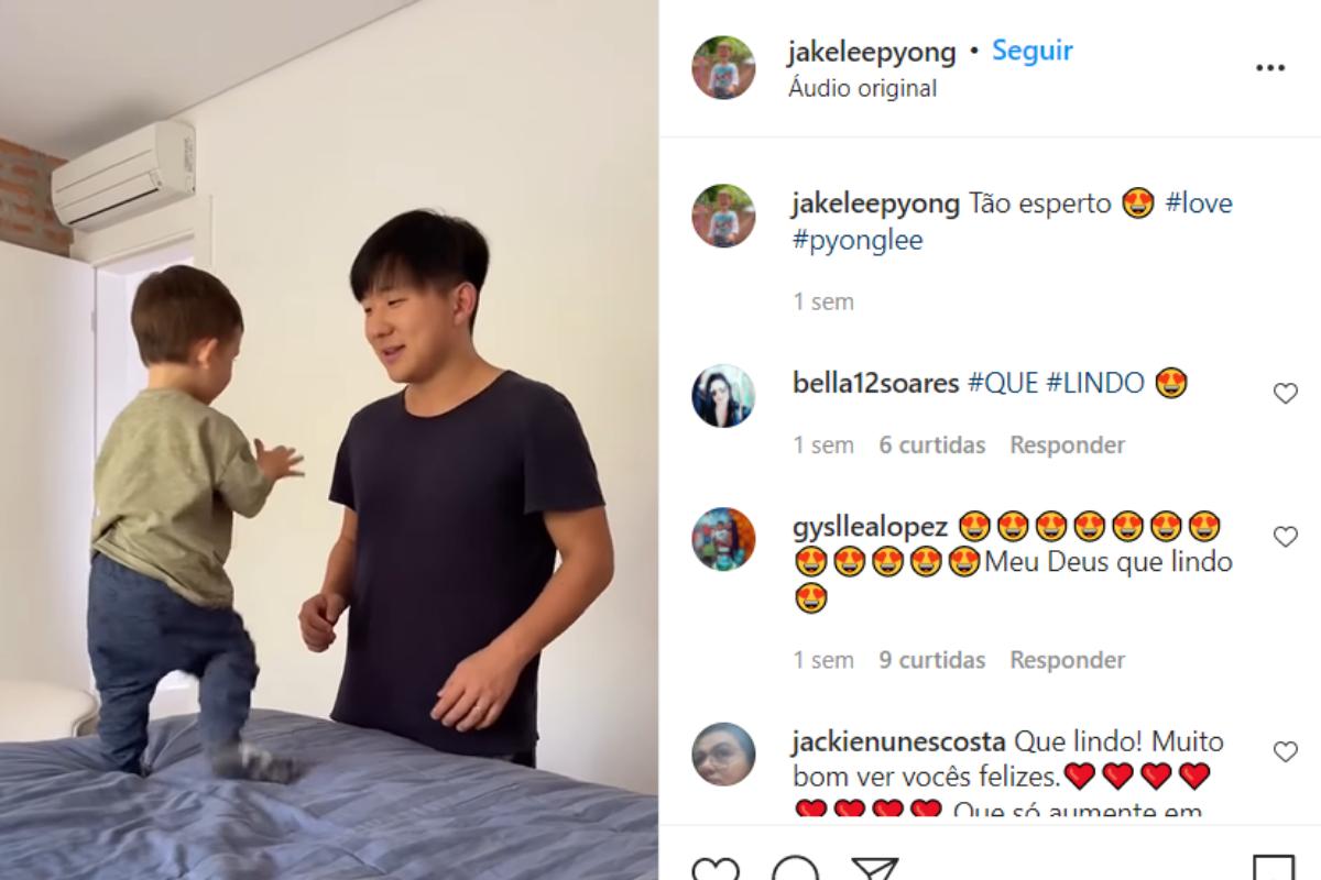 Os pais de Jake se derreteram pelo filho no Instagram