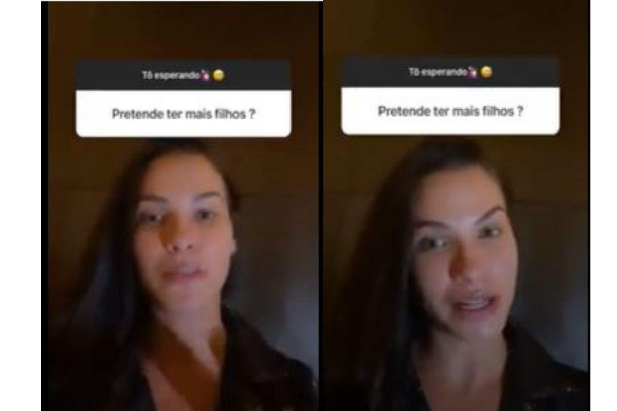 Andressa Suita responde fã sobre ter mais um filho