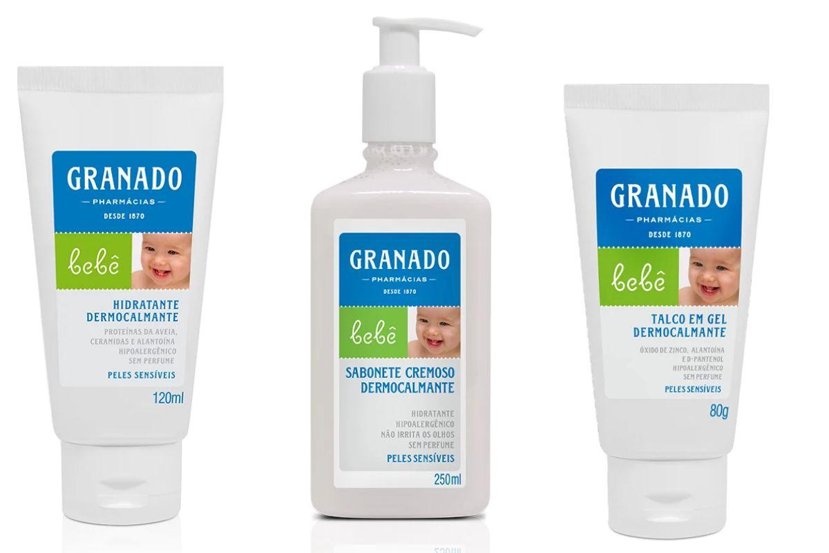 Os produtos dermocalmantes da granado são feitos exclusivamente para o conforto do seu bebê