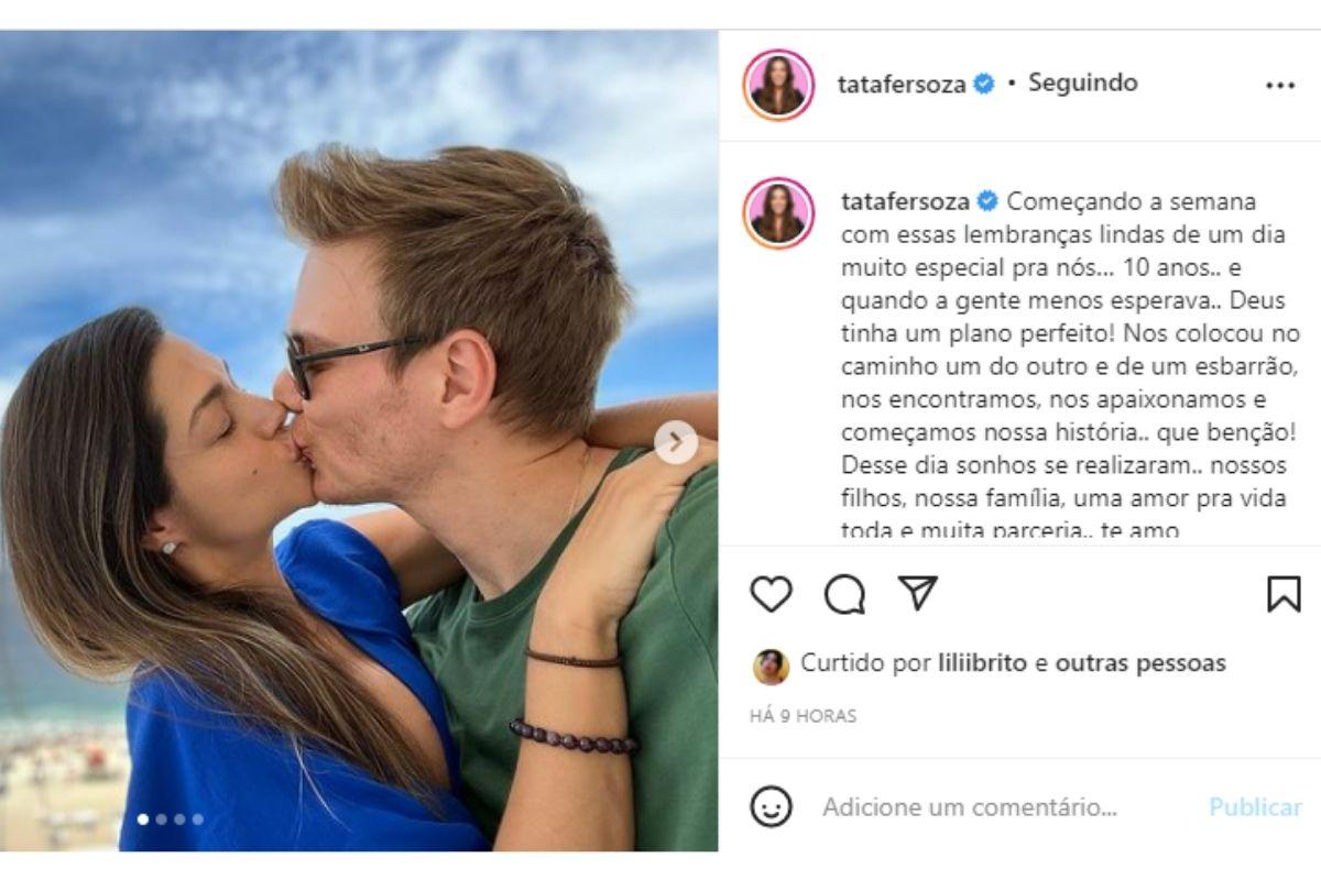 Thais Fersoza e Michel Teló comemoram 10 anos de casado