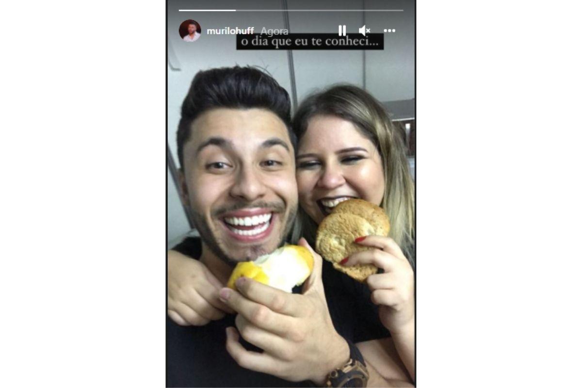 Murilo e Marília, no dia em que se conheceram