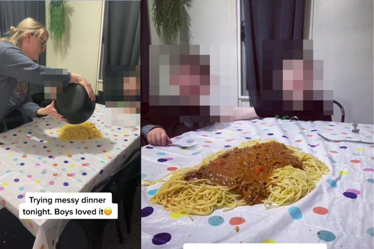 A mãe de dois recebeu críticas duríssimas por ter feito uma refeição "trend" com os filhos