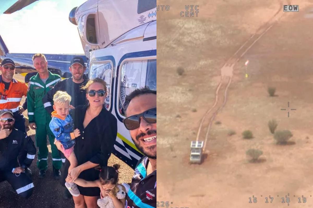 A família ficou atolada em um Motorhome durante 4 dias
