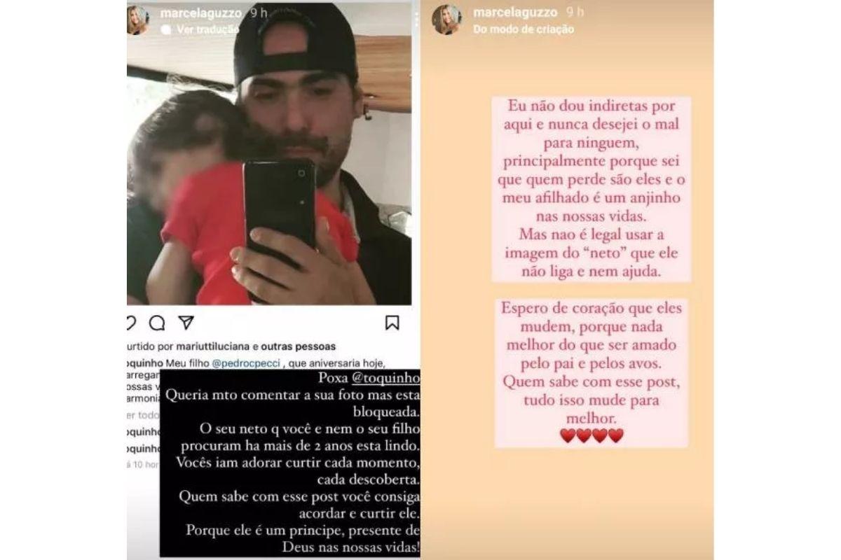 Marcela, madrinha de João, se pronunciou