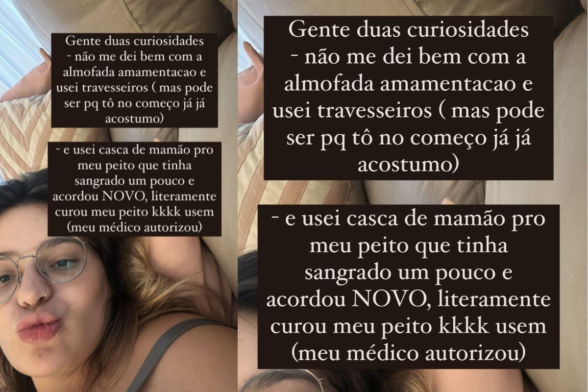 Stories de Viih Tube compartilhando dica