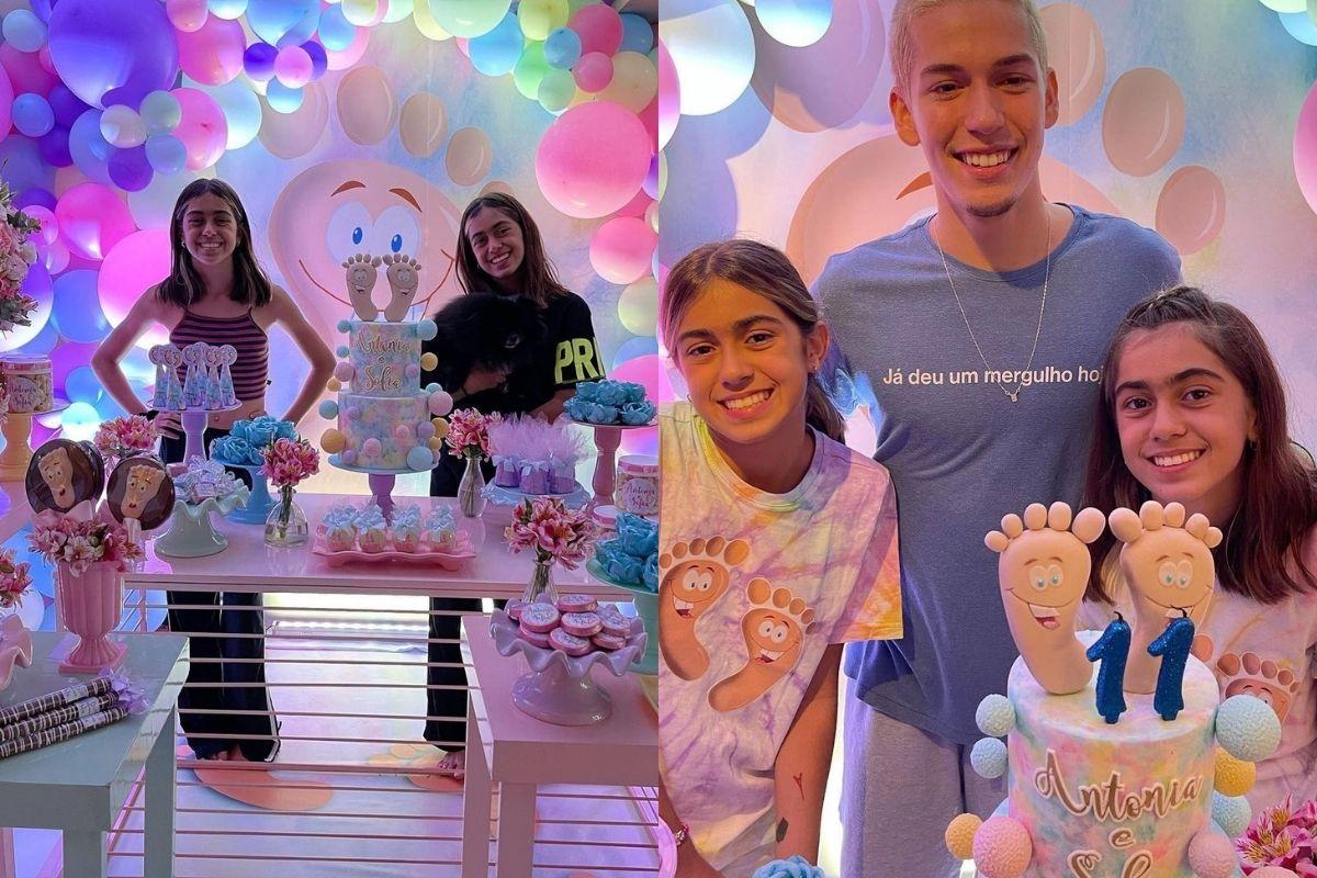 Giovanna Antonelli comemorou o aniversário das filhas gêmeas
