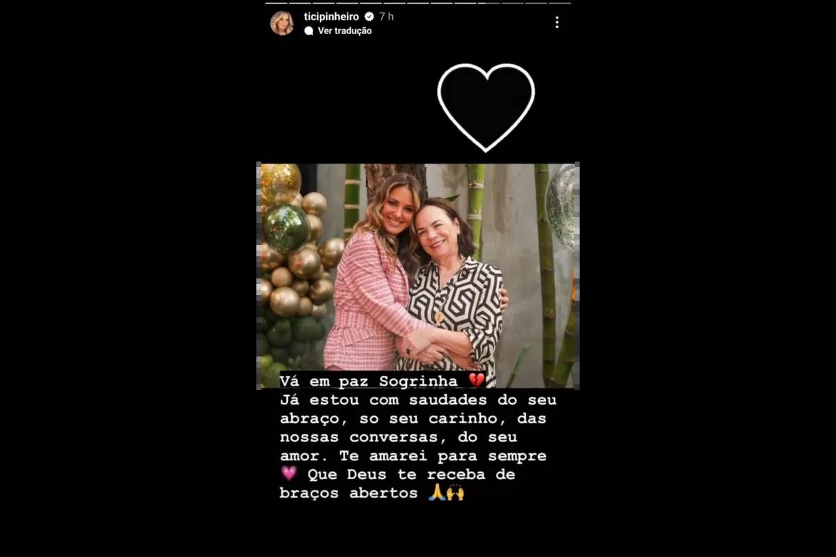 ticiane pinheiro e mulher no Instagram