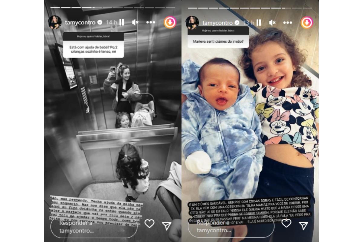 Tamy Contro contou sobre a experiência como mãe solo de dois