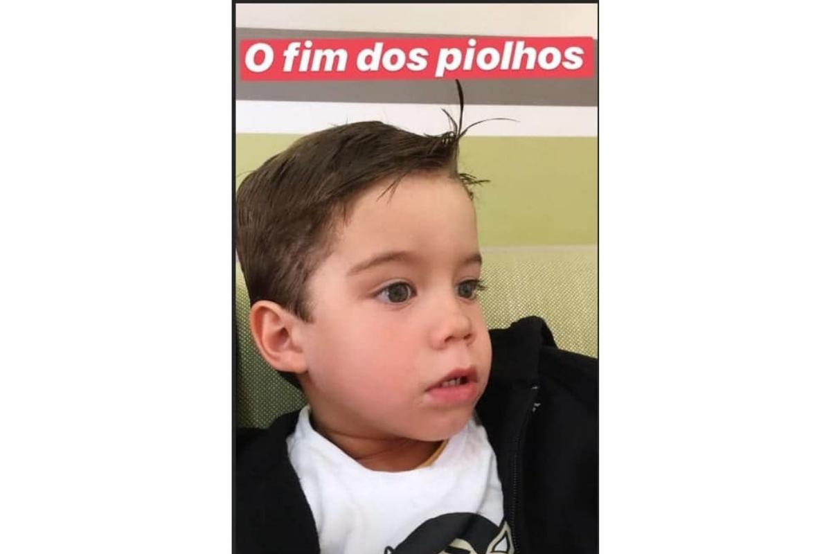Bem já pegou piolho antes e a mãe, Luana Piovani, mostrou tudo no Instagram