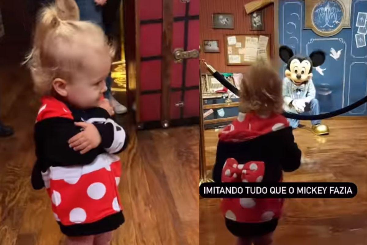 Alice conhecendo o Mickey