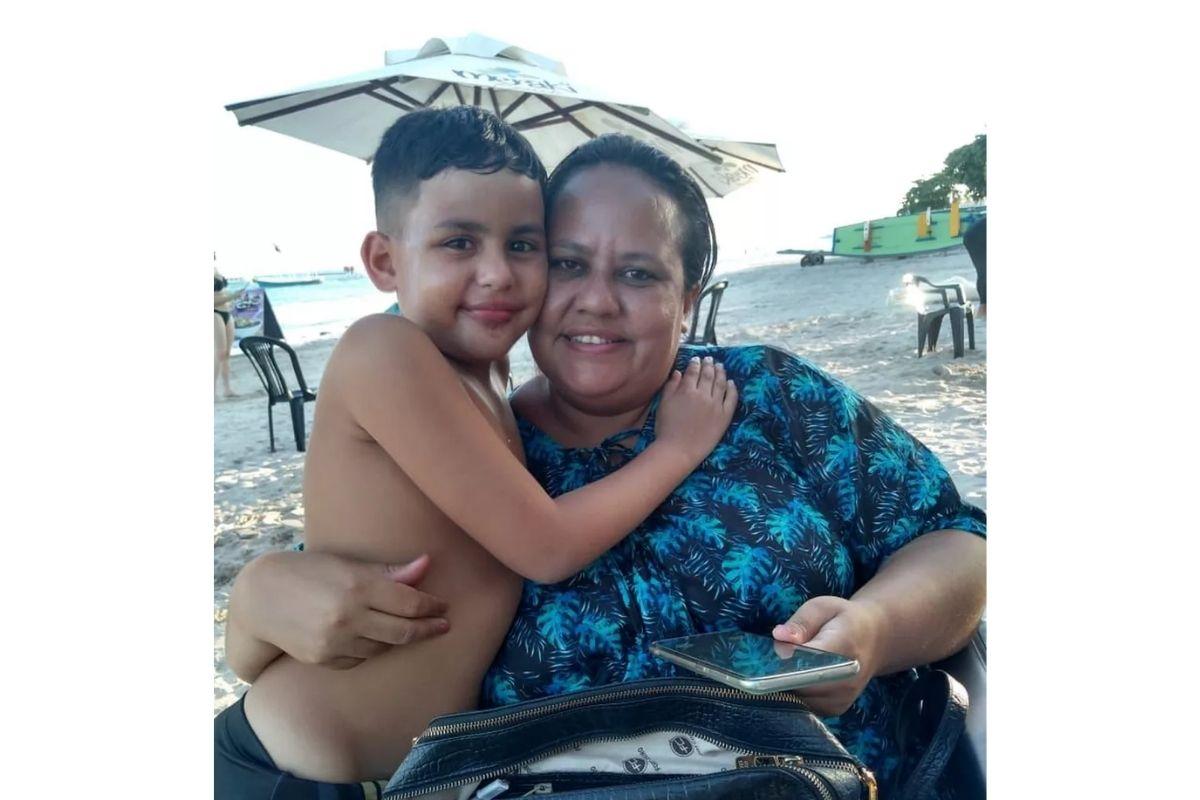 João Pedro e Raquel, vítima da covid-19 aos 37 anos