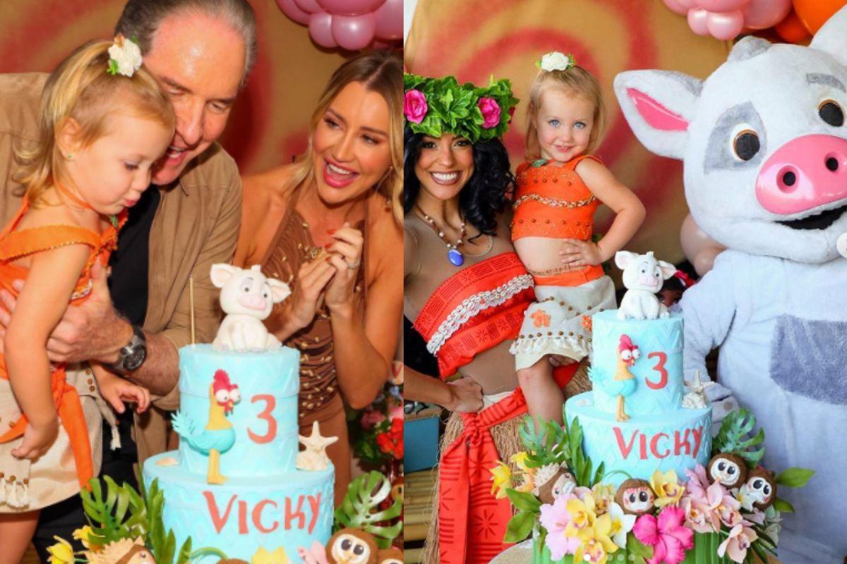 Roberto Justus e Ana Paula Siebert comemoram aniversário da filha