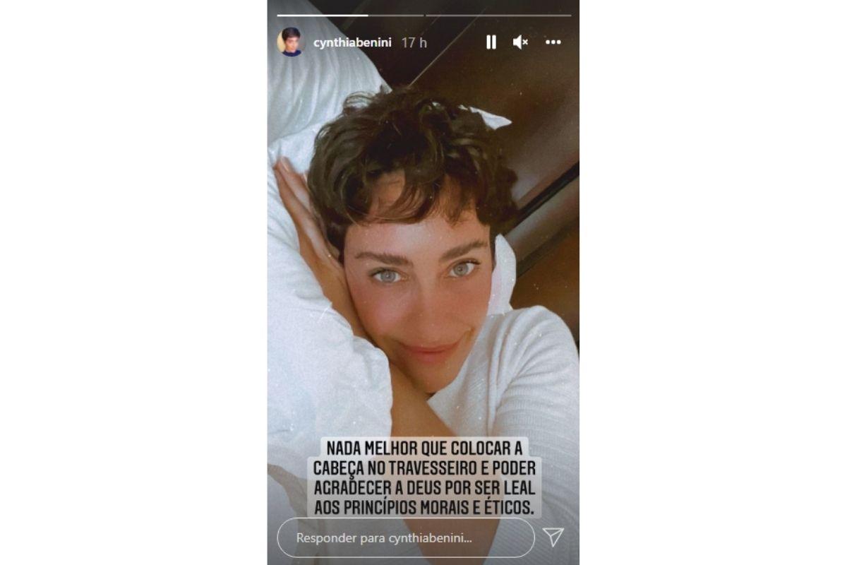 Chynthia Benini posta reflexão nas redes sociais sobre o caso