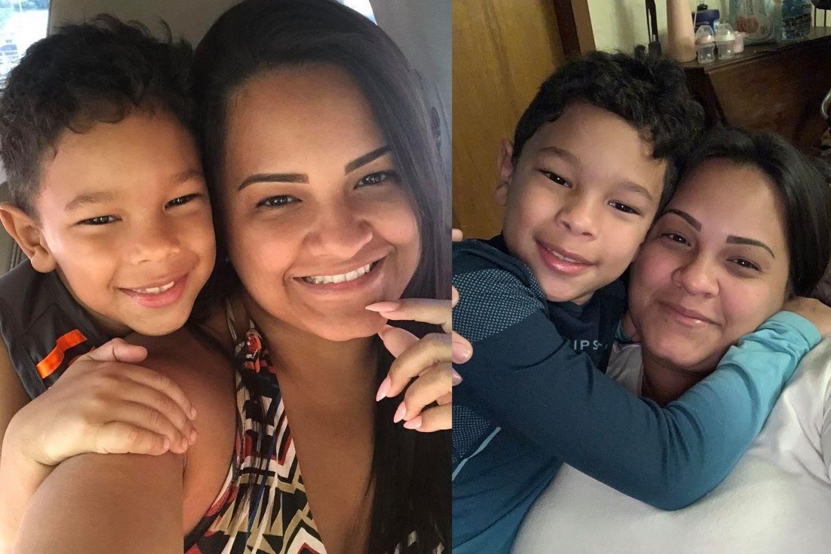 Tahiane Fonseca e Felipe, de 10 anos