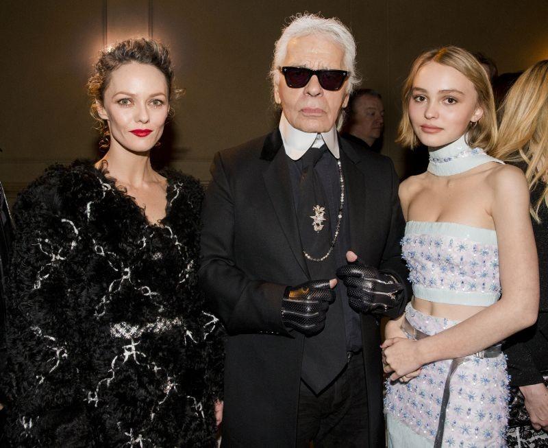 Lily-Rose Depp, Karl Lagerfeld e Vanessa Paradis