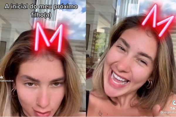 Virginia ficou surpresa ao ver a inicial M