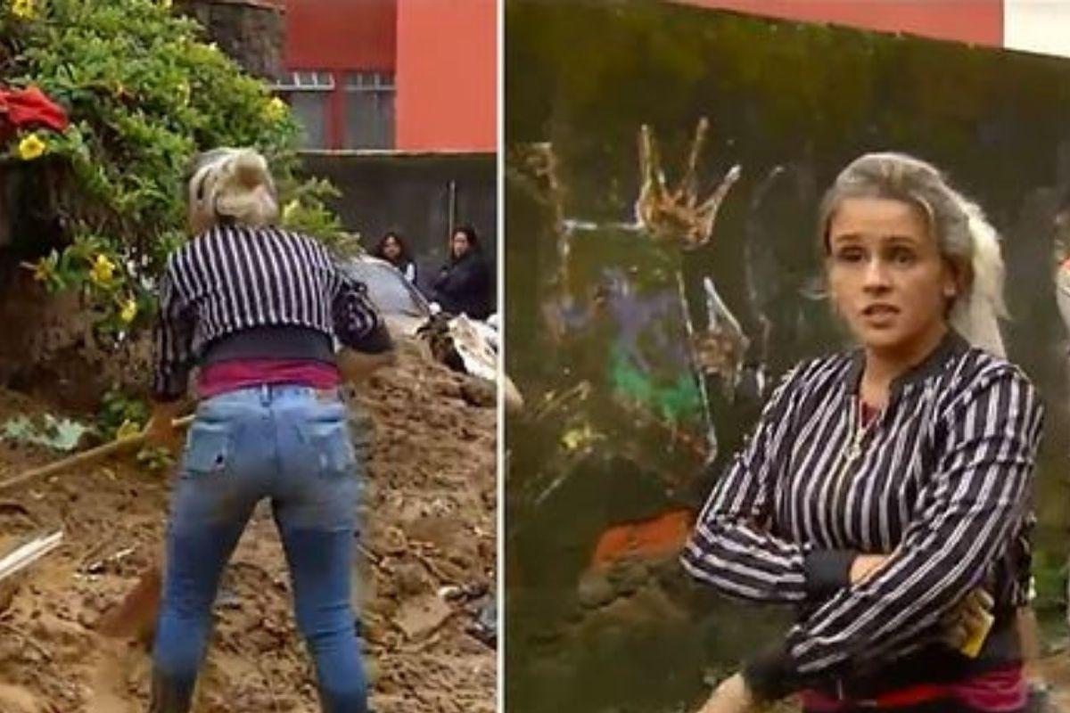 A mãe ficou procurando a filha com uma enxada após as chuvas em Petrópolis