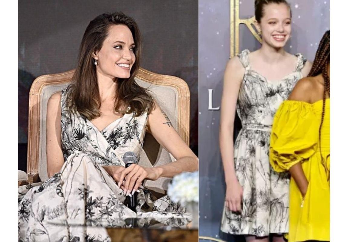 Shiloh e Angelina usaram o mesmo vestido