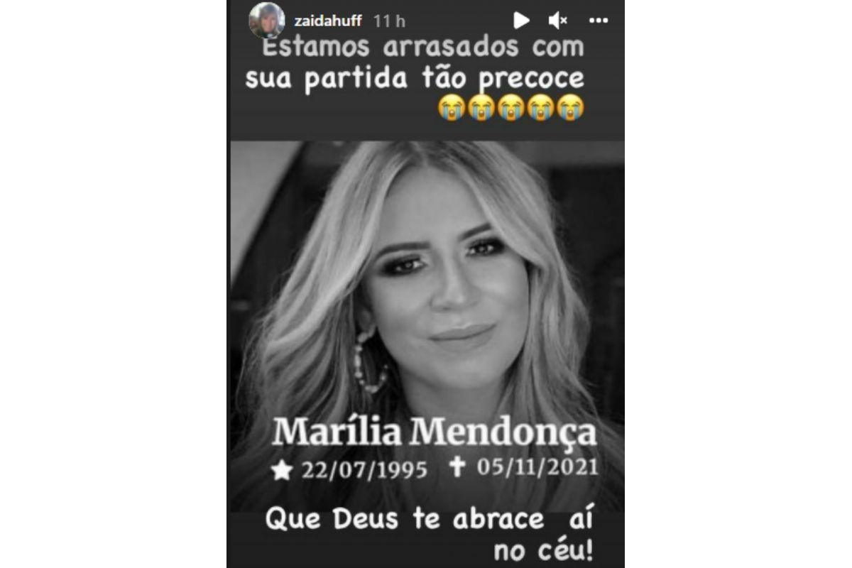 Mãe de Murilo Huff se pronuncia pela primeira vez após morte de Marília Mendonça
