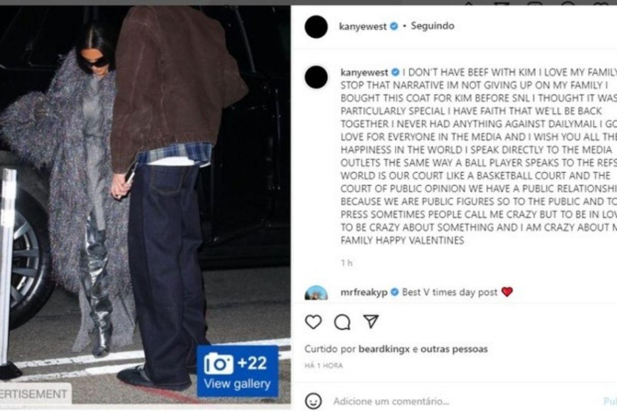 Kanye West criticou o relacionamento de Kim Kardashian com Pete Davidson