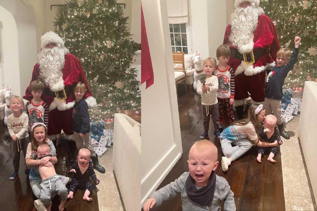 Hilária Baldwin se divertiu com a reação dos filhos ao verem Alec Baldwin de Papai Noel