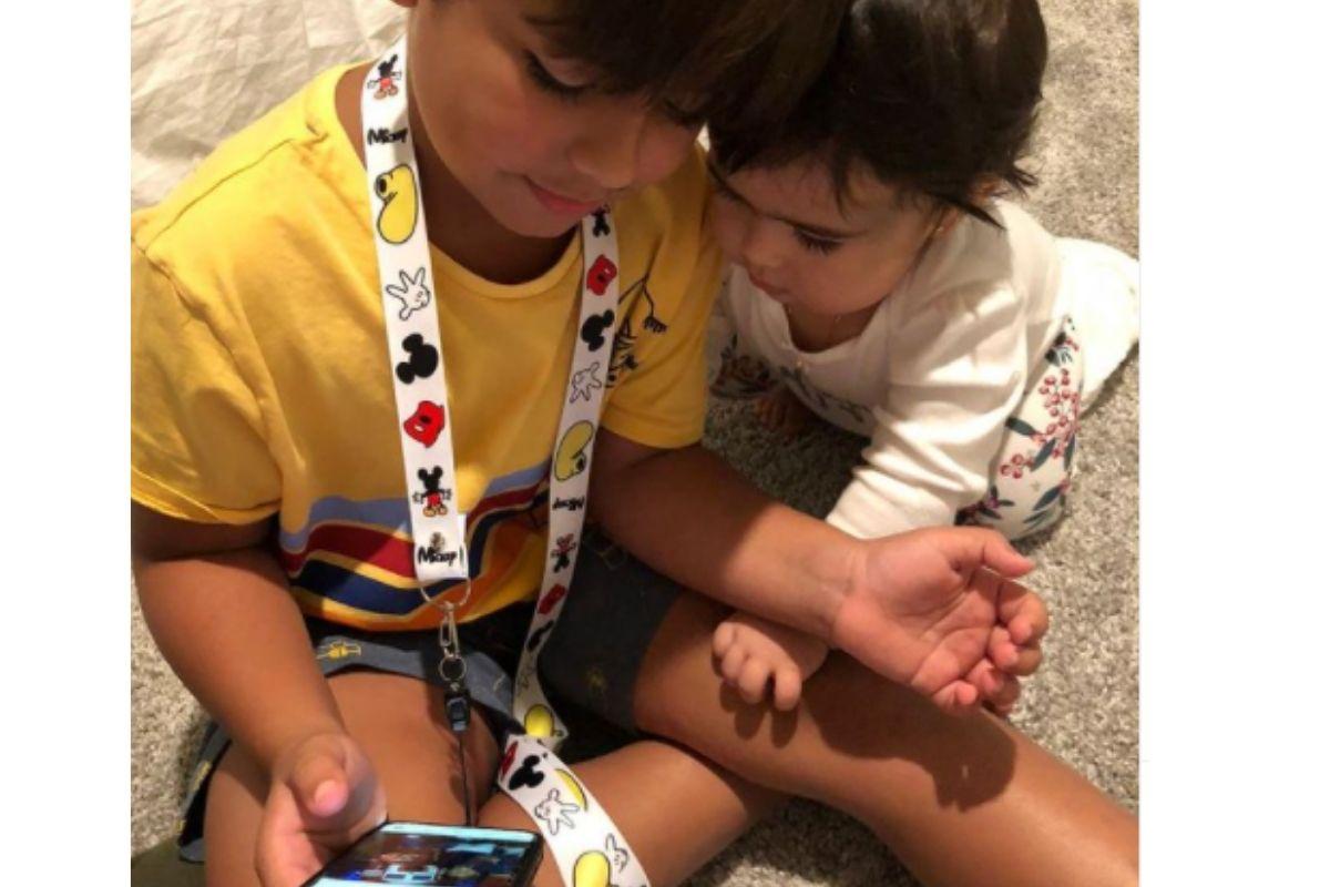 Simone mostra filhos curtindo momentos juntos