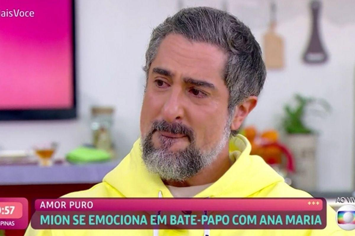 Marcos Mion não conteve as lágrimas ao falar de Romeu