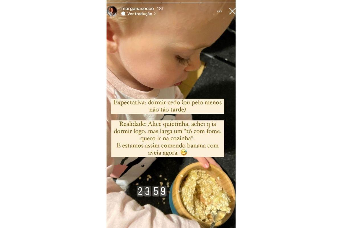 Alice pede para fazer lanche da madrugada em vez de dormir
