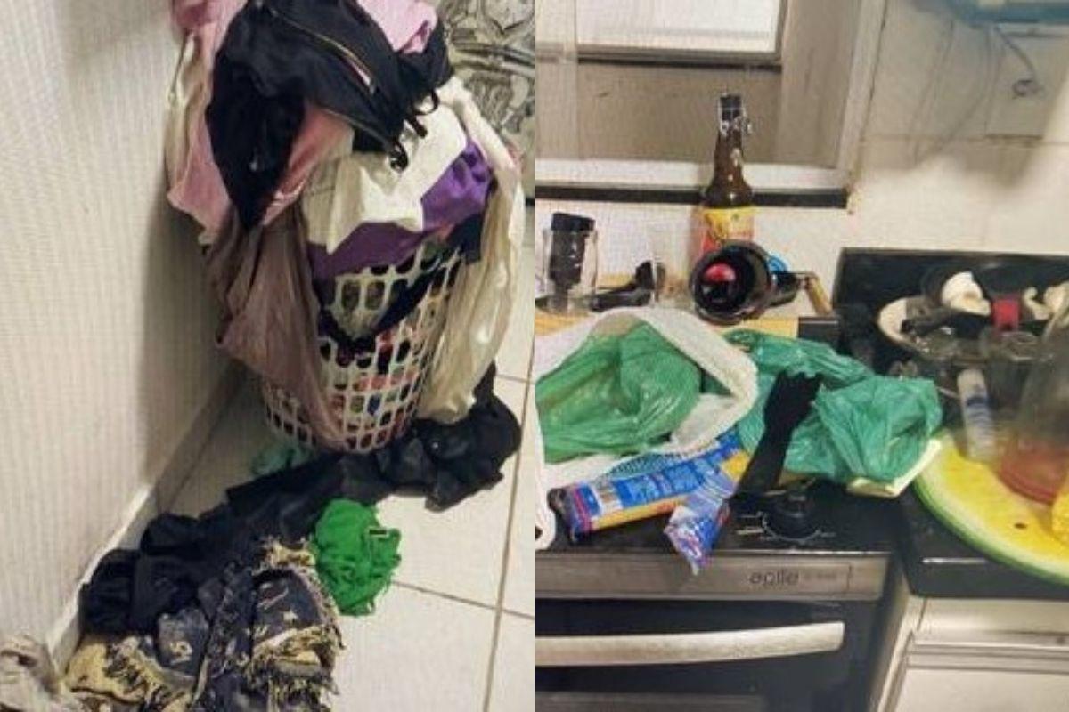 As crianças viviam em condições deploráveis na casa