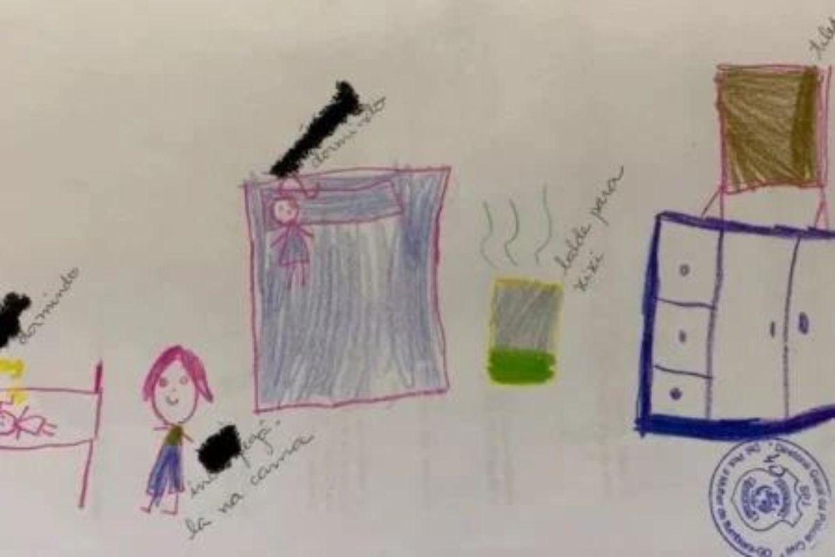 Desenho entregue para professora