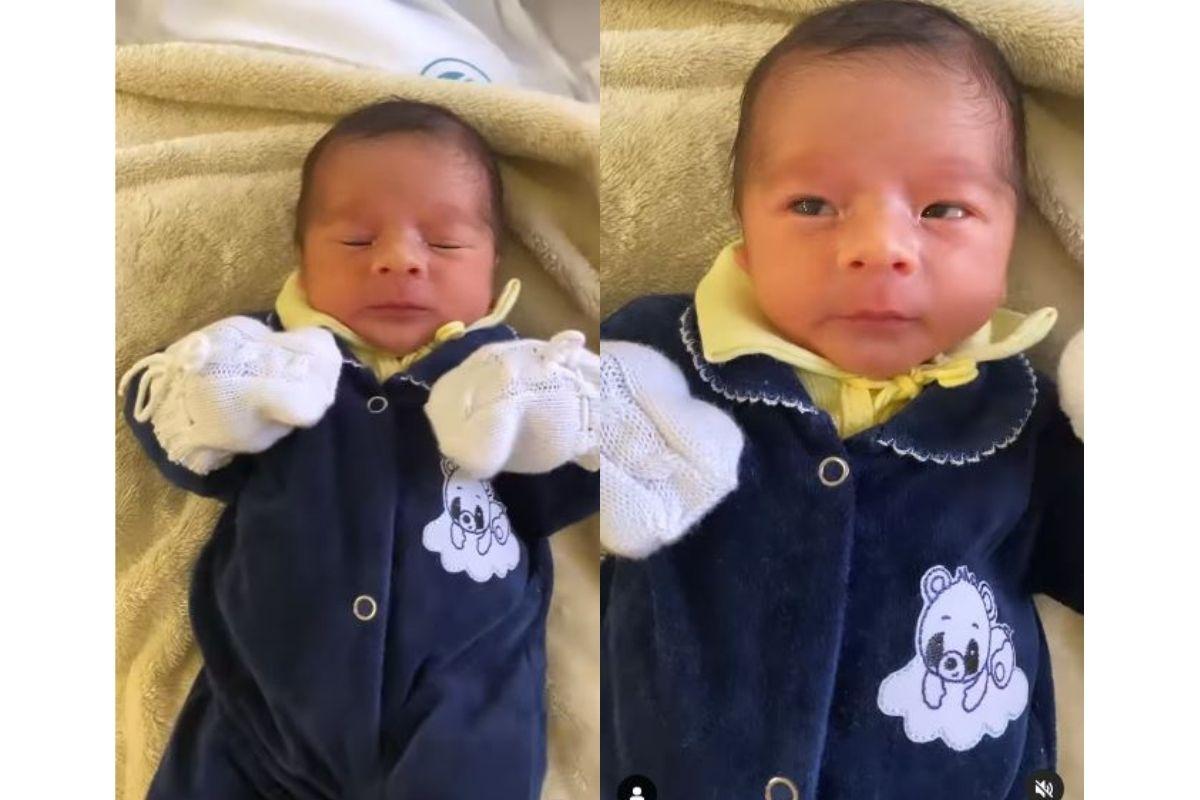 Os fãs apontaram a semelhança do filho de Andressa Urach com o pai