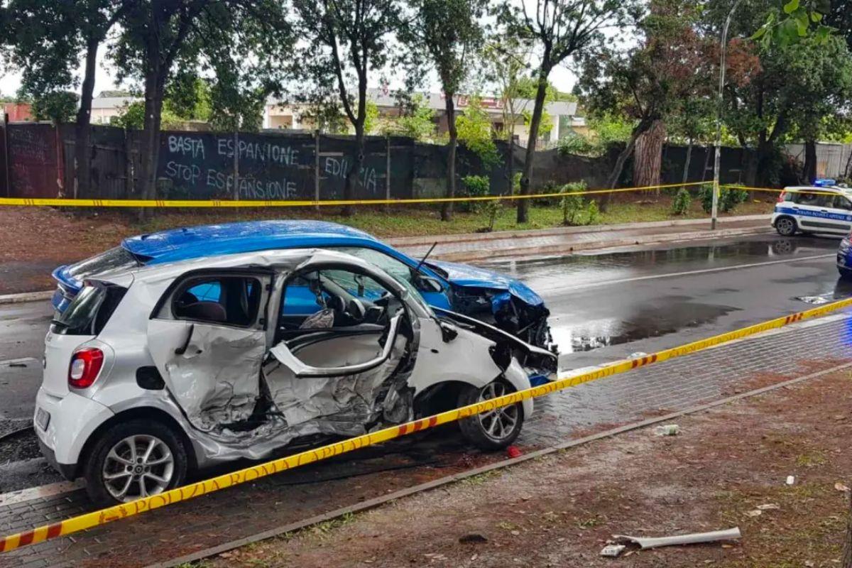 acidente de carro na italia
